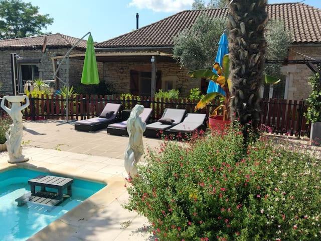 Belle Quercynoise Piscine Jacuzzi Partages Villa Septfonds Dış mekan fotoğraf
